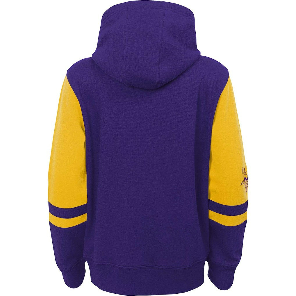 Preschool Stadium Color Block Full-Zip Hoodie - Minnesota Vikings Hoodies