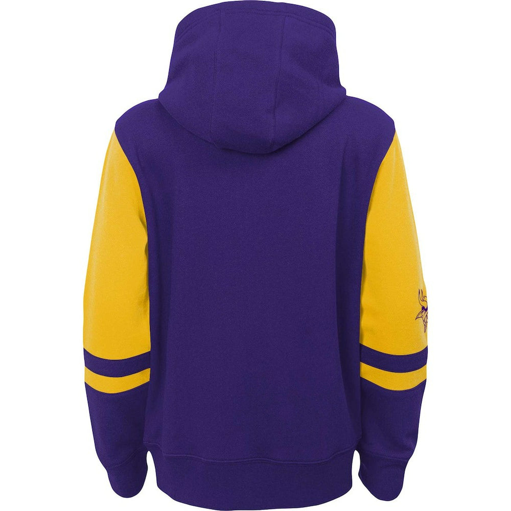 Preschool Stadium Color Block Full-Zip Hoodie - Minnesota Vikings Hoodies