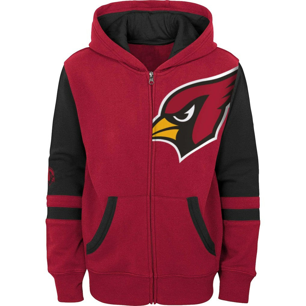 Youth Colorblock Full-Zip Hoodie - Arizona Cardinals Hoodies