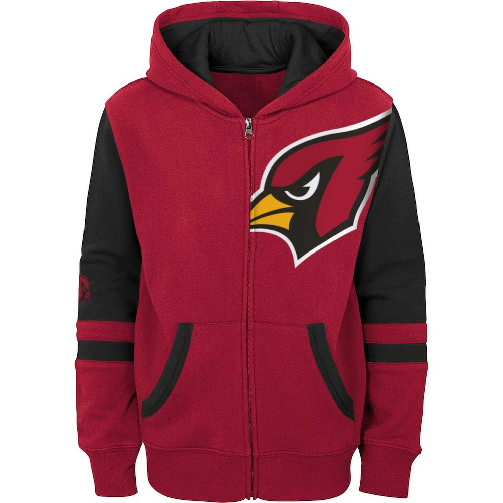 Youth Colorblock Full-Zip Hoodie - Arizona Cardinals Hoodies