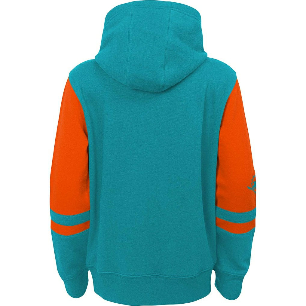 Youth Colorblock Full-Zip Hoodie - Miami Dolphins Hoodies