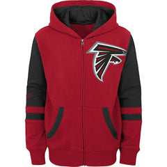 Youth Colorblock Full-Zip Hoodie - Atlanta Falcons Hoodies