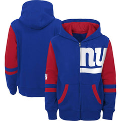 Youth Colorblock Full-Zip Hoodie - New York Giants Hoodies