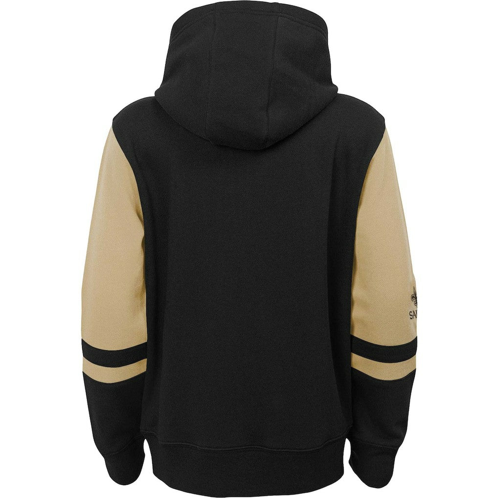 Youth Colorblock Full-Zip Hoodie - New Orleans Saints Hoodies