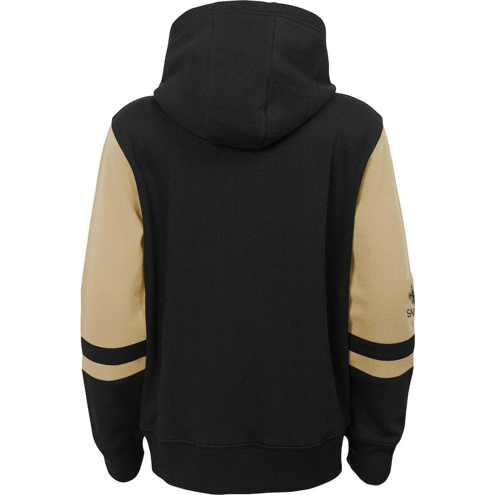 Youth Colorblock Full-Zip Hoodie - New Orleans Saints Hoodies
