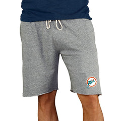 Concepts Sport Throwback Logo Mainstream Terry Shorts - Miami Dolphins Shorts