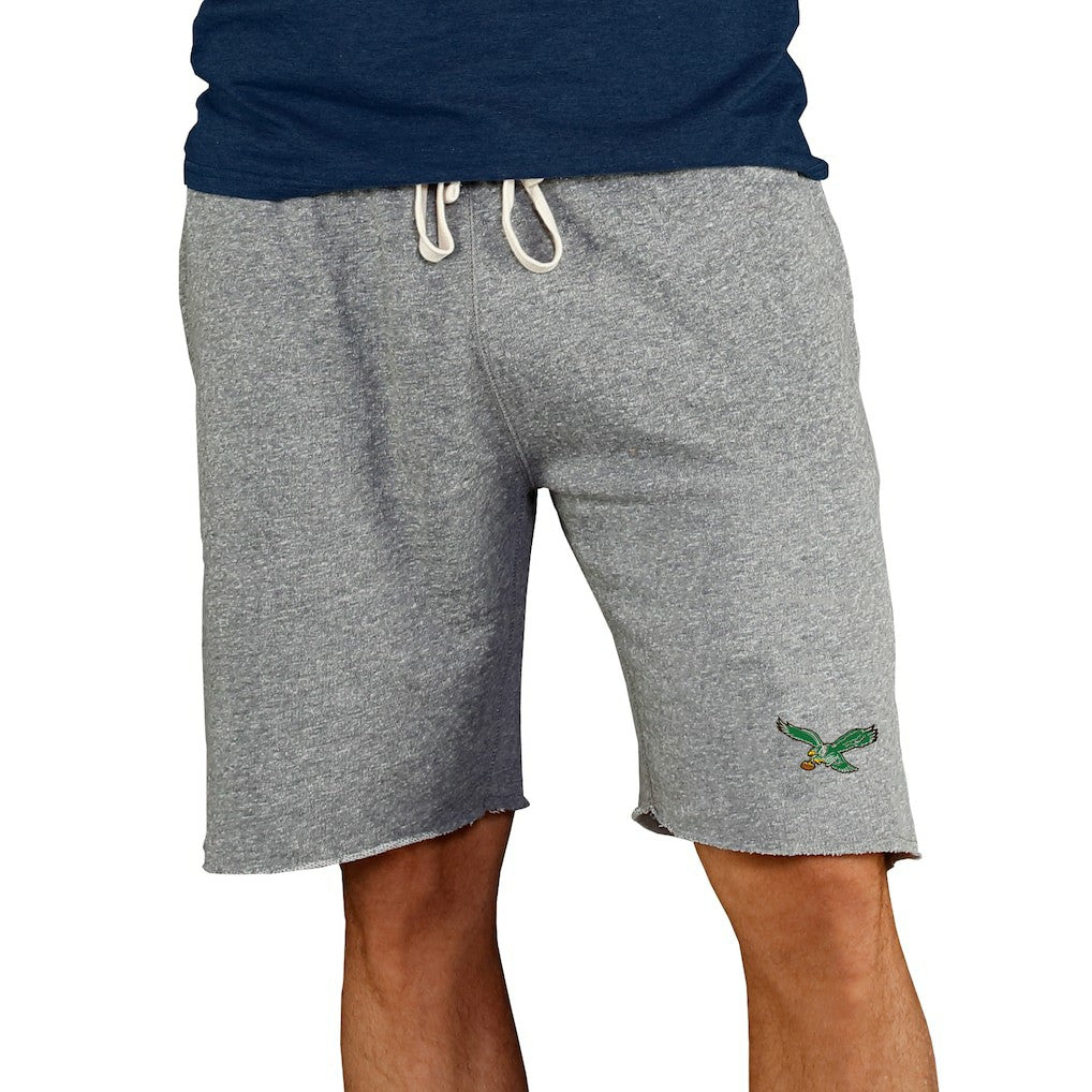 Concepts Sport Throwback Logo Mainstream Terry Shorts - Philadelphia Eagles Shorts