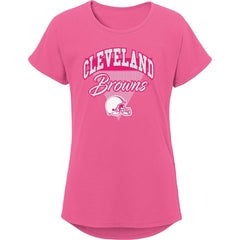 Girls Youth Playtime Dolman T-Shirt - Cleveland Browns T-shirts