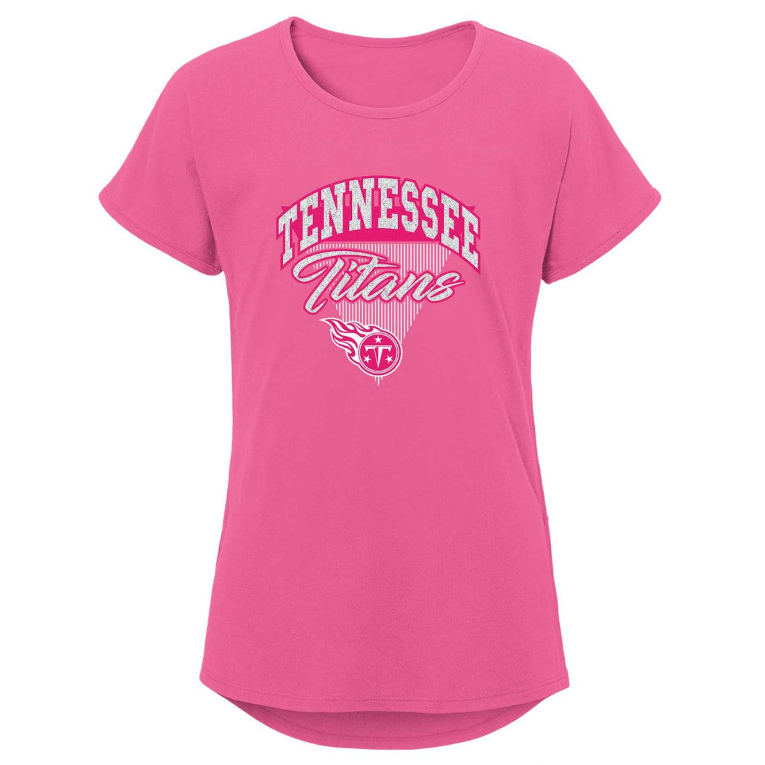 Girls Youth Playtime Dolman T-Shirt - Tennessee Titans T-shirts