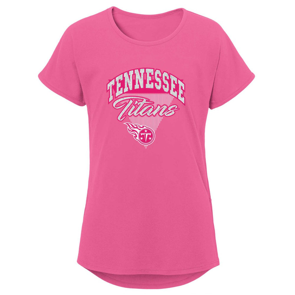 Girls Youth Playtime Dolman T-Shirt - Tennessee Titans T-shirts