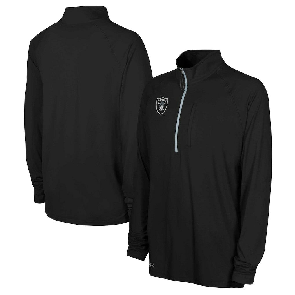 Combine Authentic Raglan Quarter-Zip Top - Las Vegas Raiders Tops