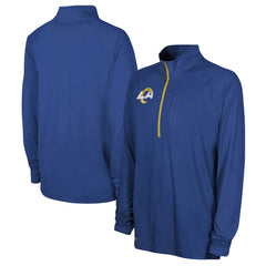 Combine Authentic Raglan Quarter-Zip Top - Los Angeles Rams Tops