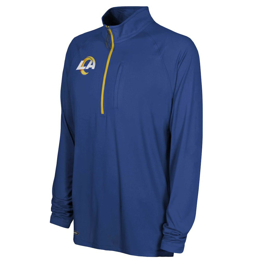 Combine Authentic Raglan Quarter-Zip Top - Los Angeles Rams Tops