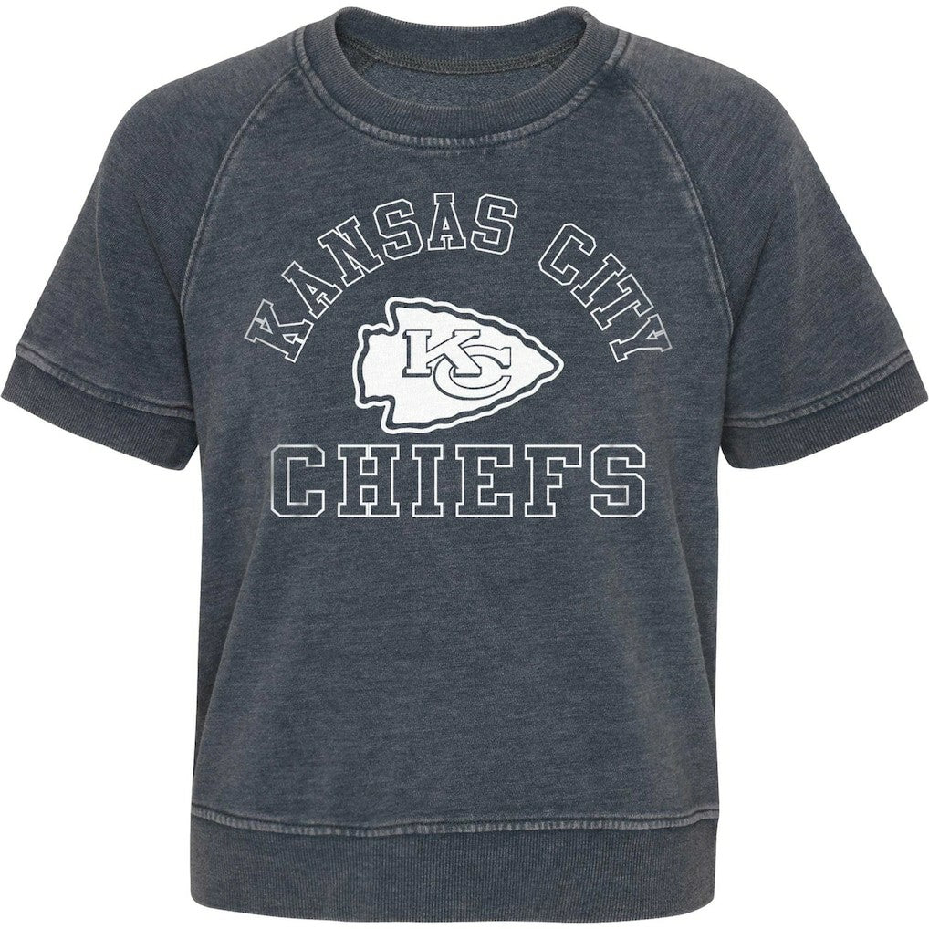 Girls Juniors Cheer Squad Raglan T-Shirt - Kansas City Chiefs T-shirts