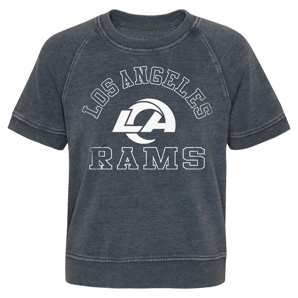 Girls Juniors Cheer Squad Raglan T-Shirt - Los Angeles Rams T-shirts