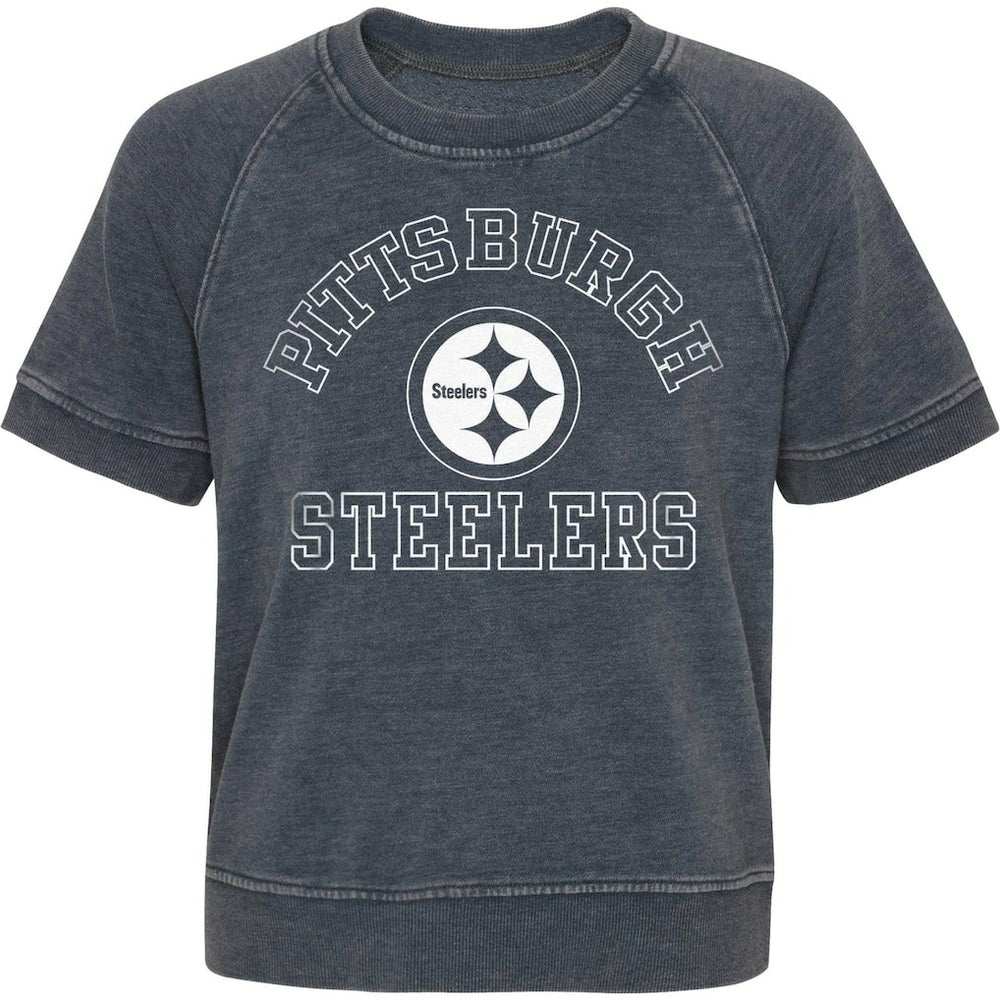 Girls Juniors Cheer Squad Raglan T-Shirt - Pittsburgh Steelers T-shirts