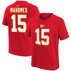 Patrick Mahomes  Youth Player Name & Number T-Shirt - Kansas City Chiefs T-shirts
