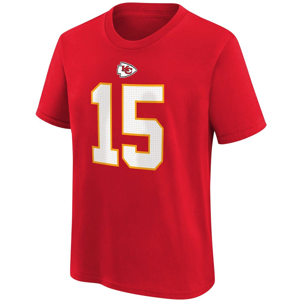 Patrick Mahomes  Youth Player Name & Number T-Shirt - Kansas City Chiefs T-shirts