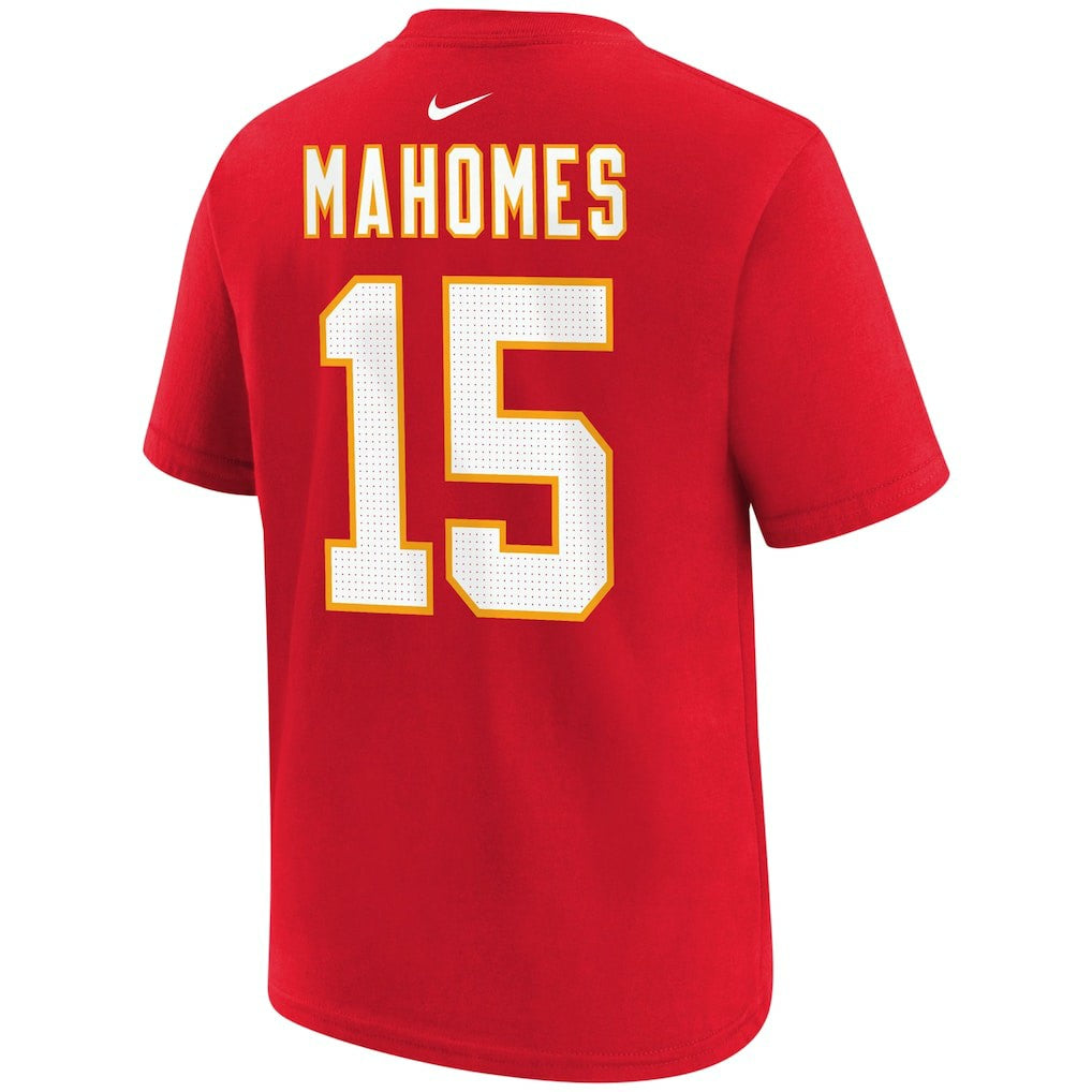 Patrick Mahomes  Youth Player Name & Number T-Shirt - Kansas City Chiefs T-shirts