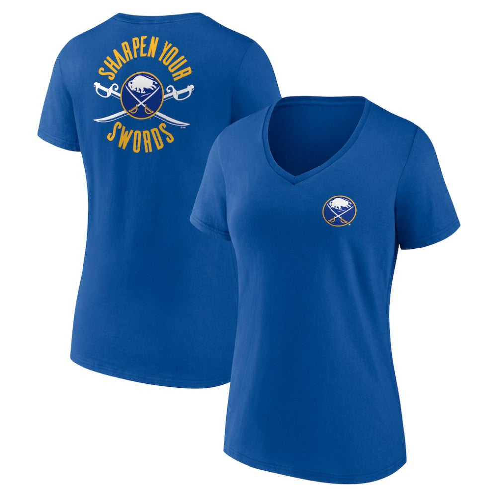 NHL Buffalo Sabres Women's Territorial V-Neck T-Shirt