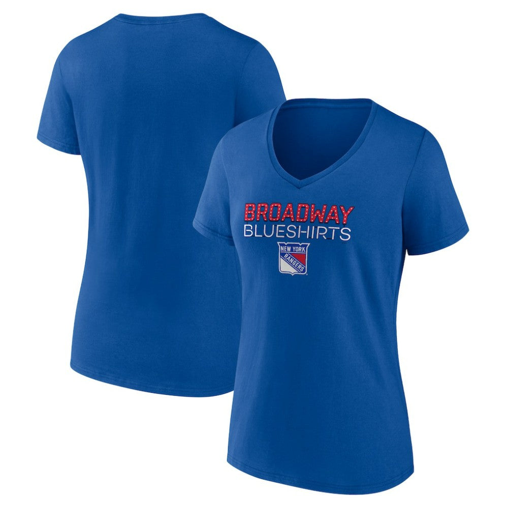 NHL New York Rangers Women's Shout Out V-Neck T-Shirt