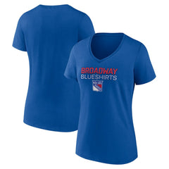 NHL New York Rangers Women's Shout Out V-Neck T-Shirt