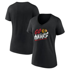 NHL Chicago Blackhawks Women's Proclamation V-Neck T-Shirt