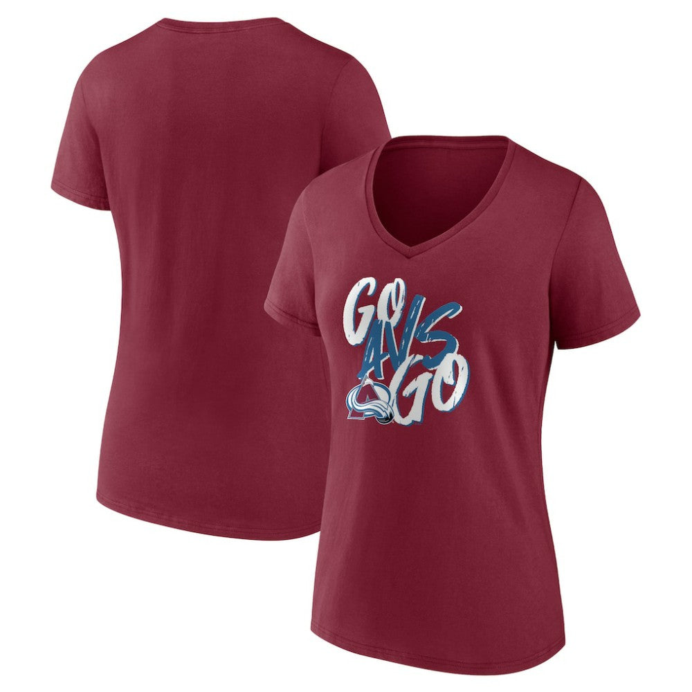 NHL Colorado Avalanche Women's Proclamation V-Neck T-Shirt