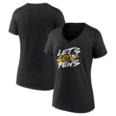 NHL Pittsburgh Penguins Women's Proclamation V-Neck T-Shirt