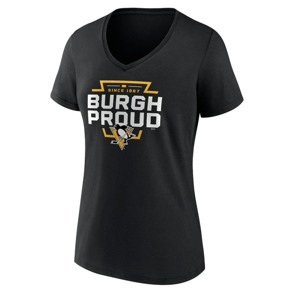 NHL Pittsburgh Penguins Women's Represent V-Neck T-Shirt