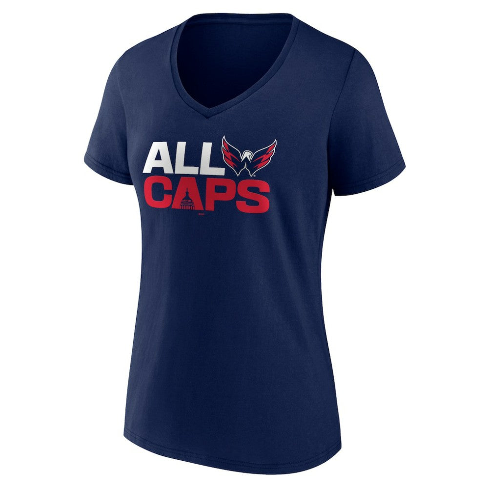 NHL Washington Capitals Women's Represent V-Neck T-Shirt