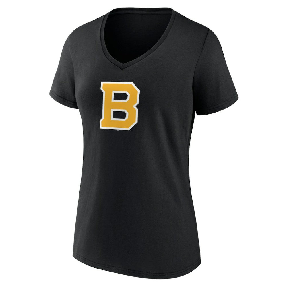 NHL Boston Bruins Women's Alternate Logo V-Neck T-Shirt