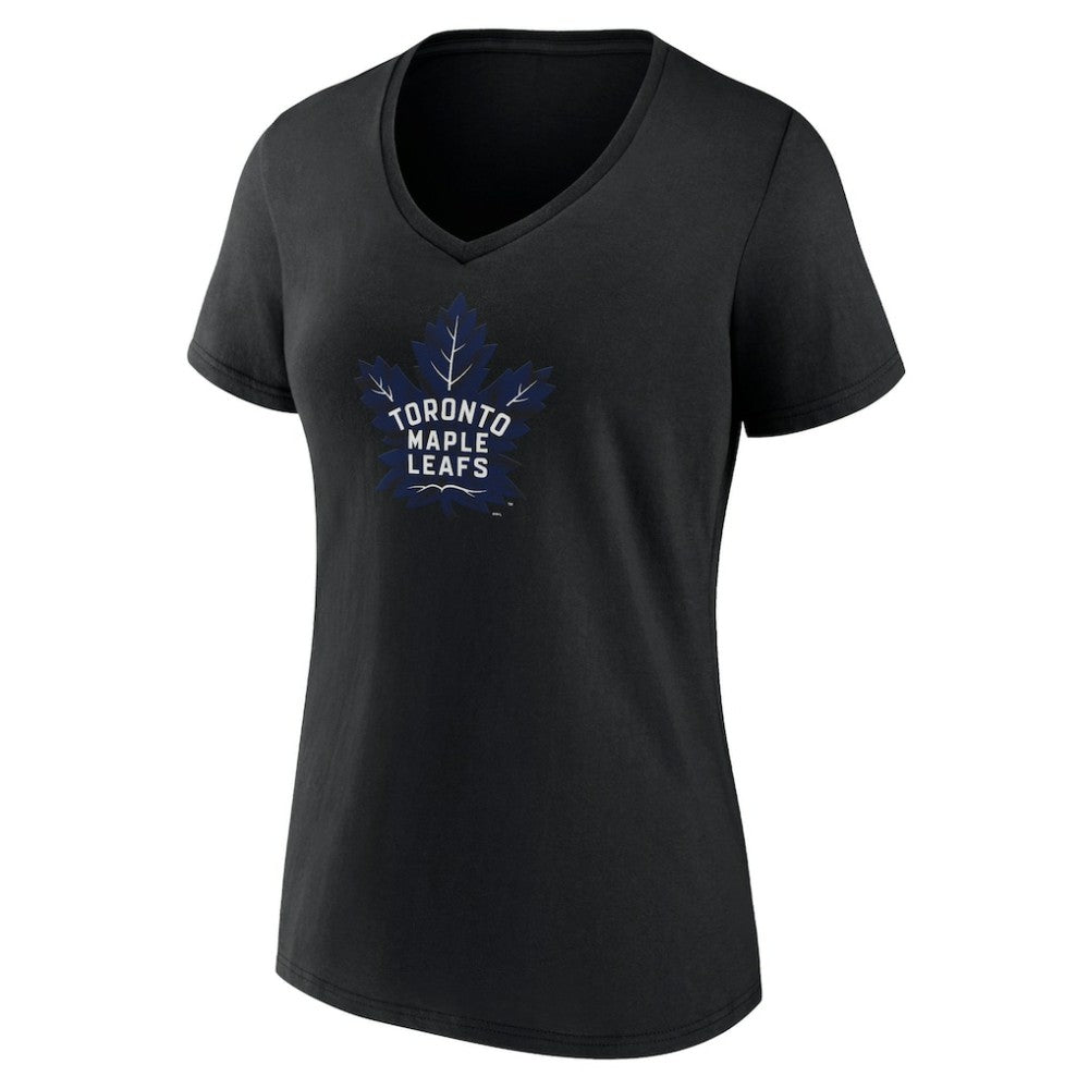 NHL Toronto Maple Leafs Women's Alternate Logo V-Neck T-Shirt
