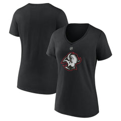 NHL Buffalo Sabres Women's Alternate Logo V-Neck T-Shirt