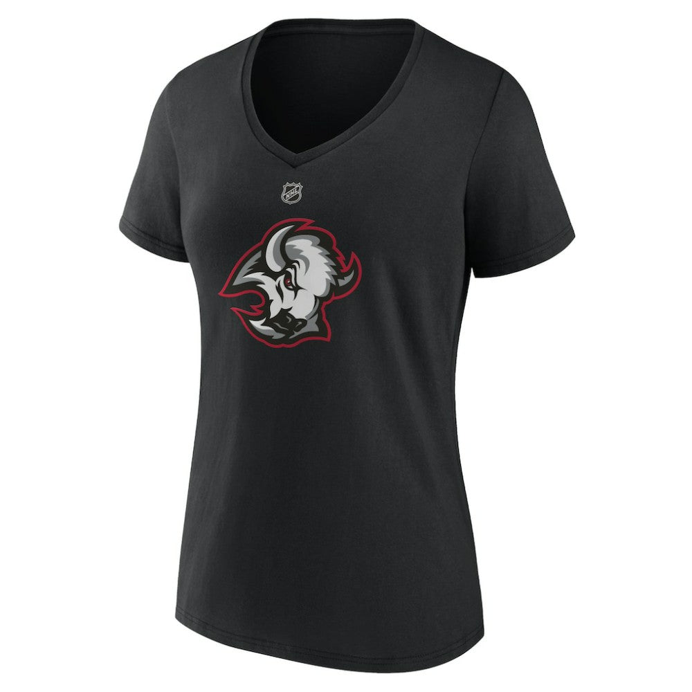 NHL Buffalo Sabres Women's Alternate Logo V-Neck T-Shirt