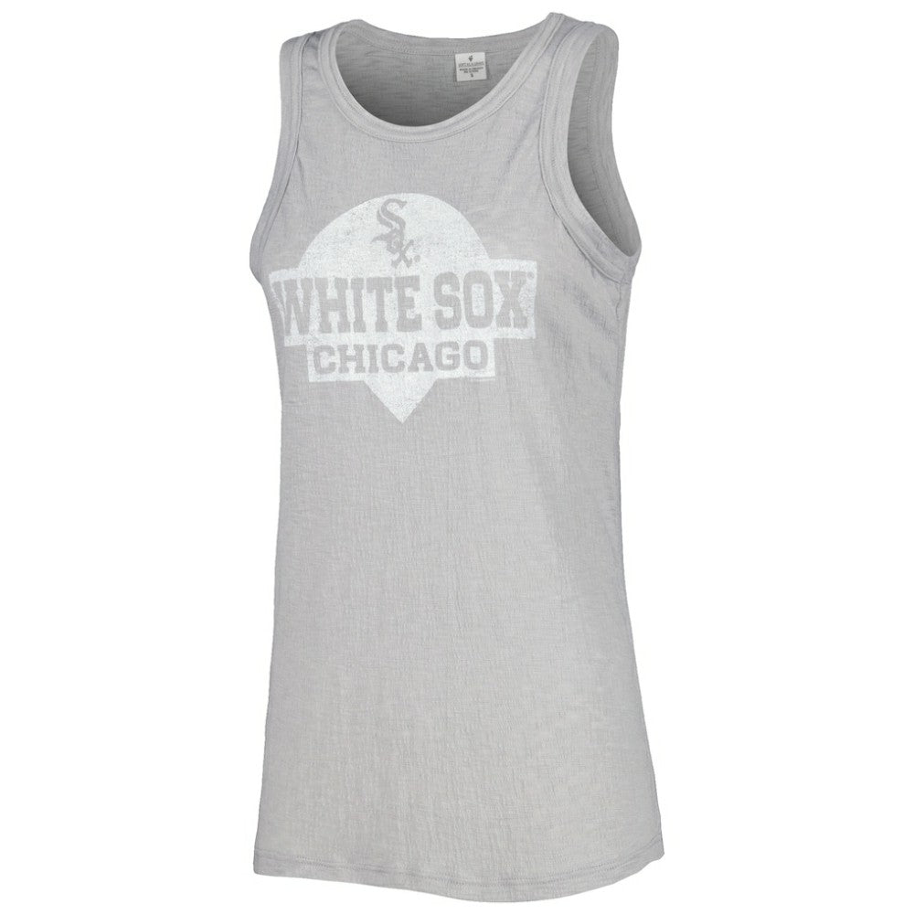 Gray Chicago White Sox Soft as a Grape Women's Tri-Blend Tank Top