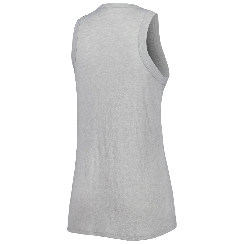 Gray Miami Marlins Soft as a Grape Women's Tri-Blend Tank Top