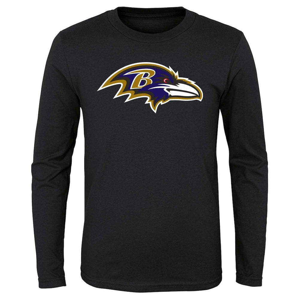 Youth Primary Logo Long Sleeve T-Shirt - Baltimore Ravens T-shirts