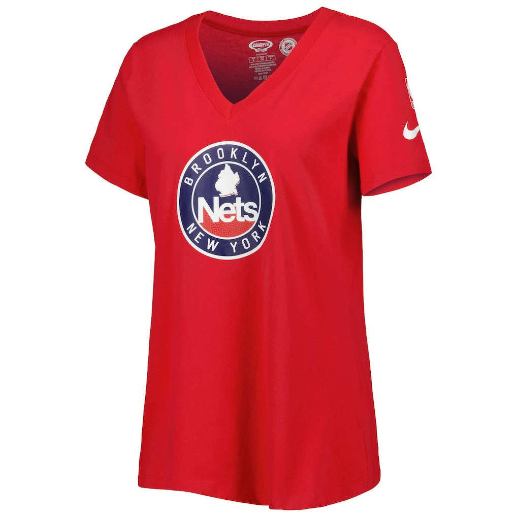 Nike Brooklyn Nets Women's Local Performance V-Neck T-Shirt