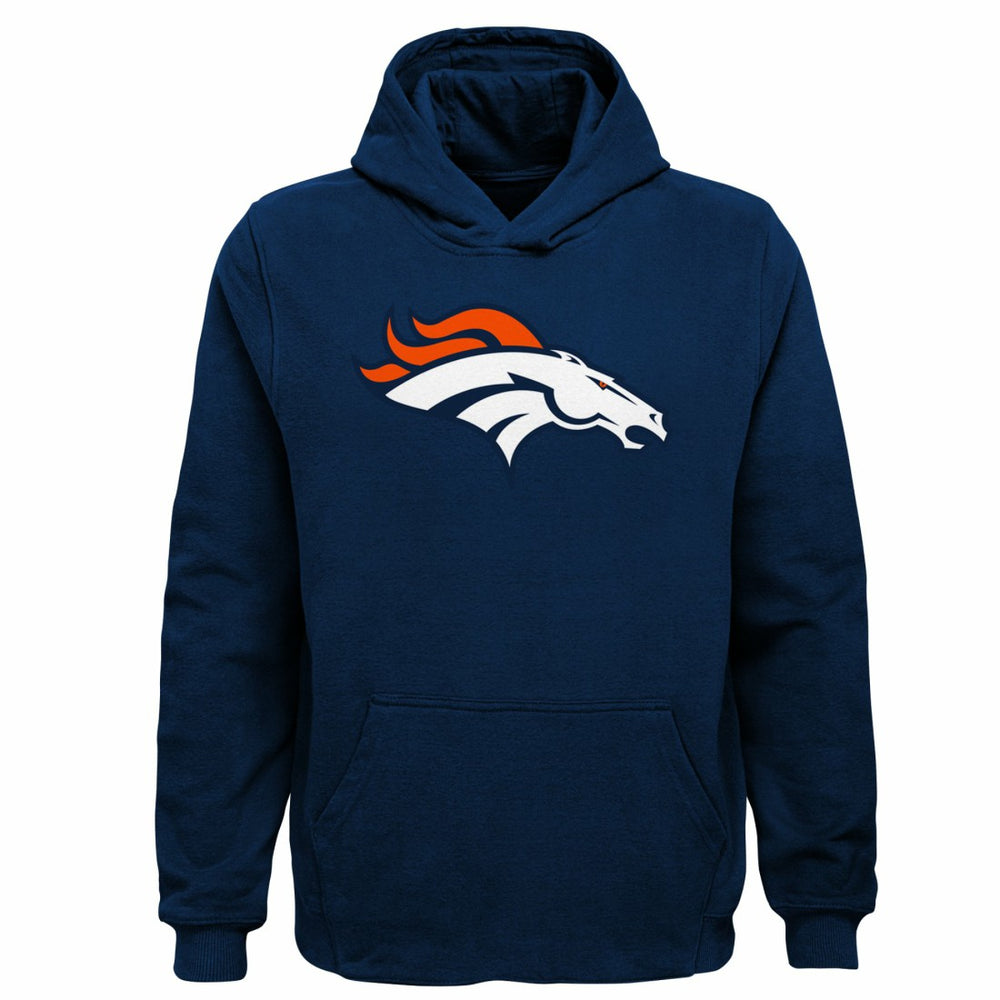 Youth Team Logo Pullover Hoodie - Denver Broncos Hoodies
