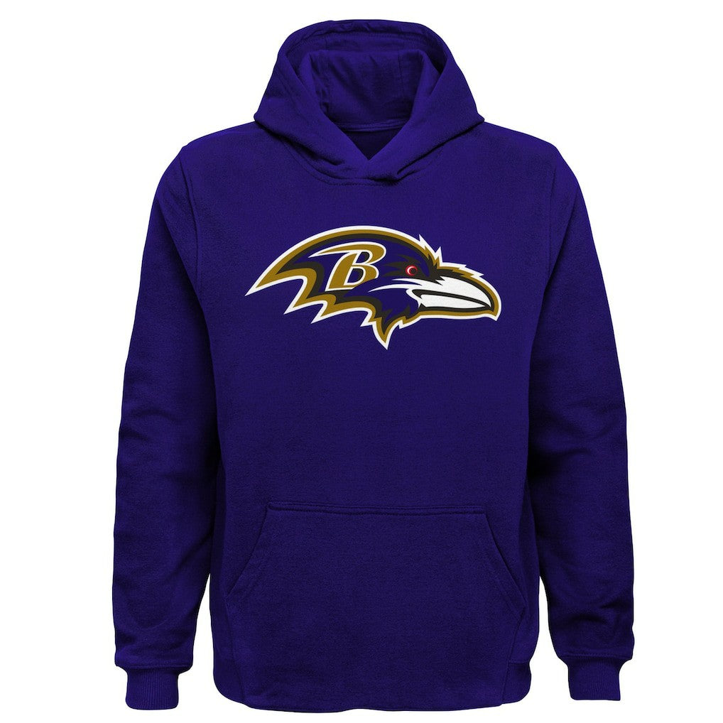 Youth Team Logo Pullover Hoodie - Baltimore Ravens Hoodies