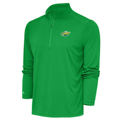 NHL Minnesota Wild Antigua Special Edition 2.0 Tribute Quarter-Zip Pullover Top