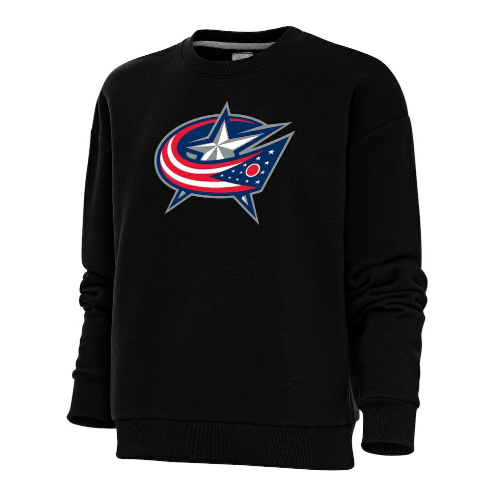NHL Columbus Blue Jackets Antigua Women's Special Edition 2.0 Victory Crewneck Pullover Sweatshirt