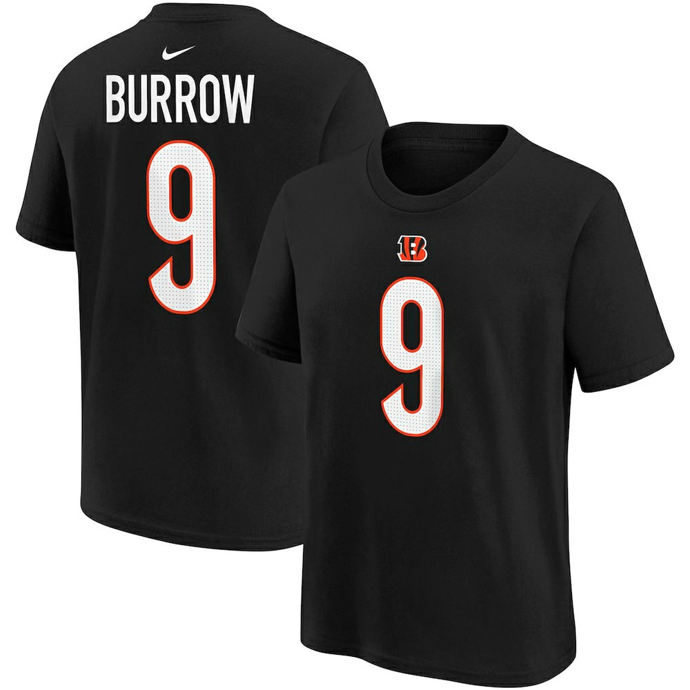 Joe Burrow  Youth Player Name & Number T-Shirt - Cincinnati Bengals T-shirts