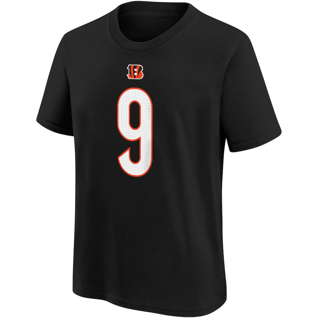 Joe Burrow  Youth Player Name & Number T-Shirt - Cincinnati Bengals T-shirts