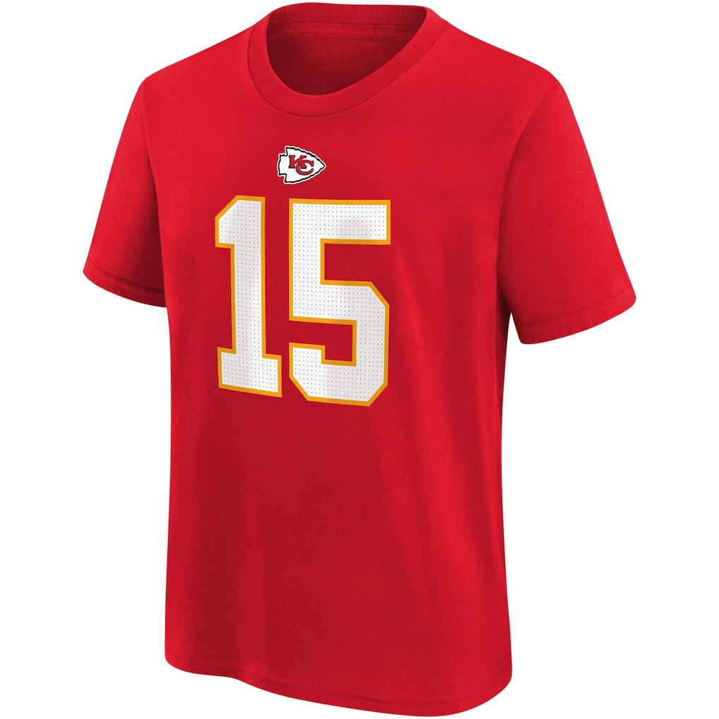 Patrick Mahomes  Youth Player Name & Number T-Shirt - Kansas City Chiefs T-shirts