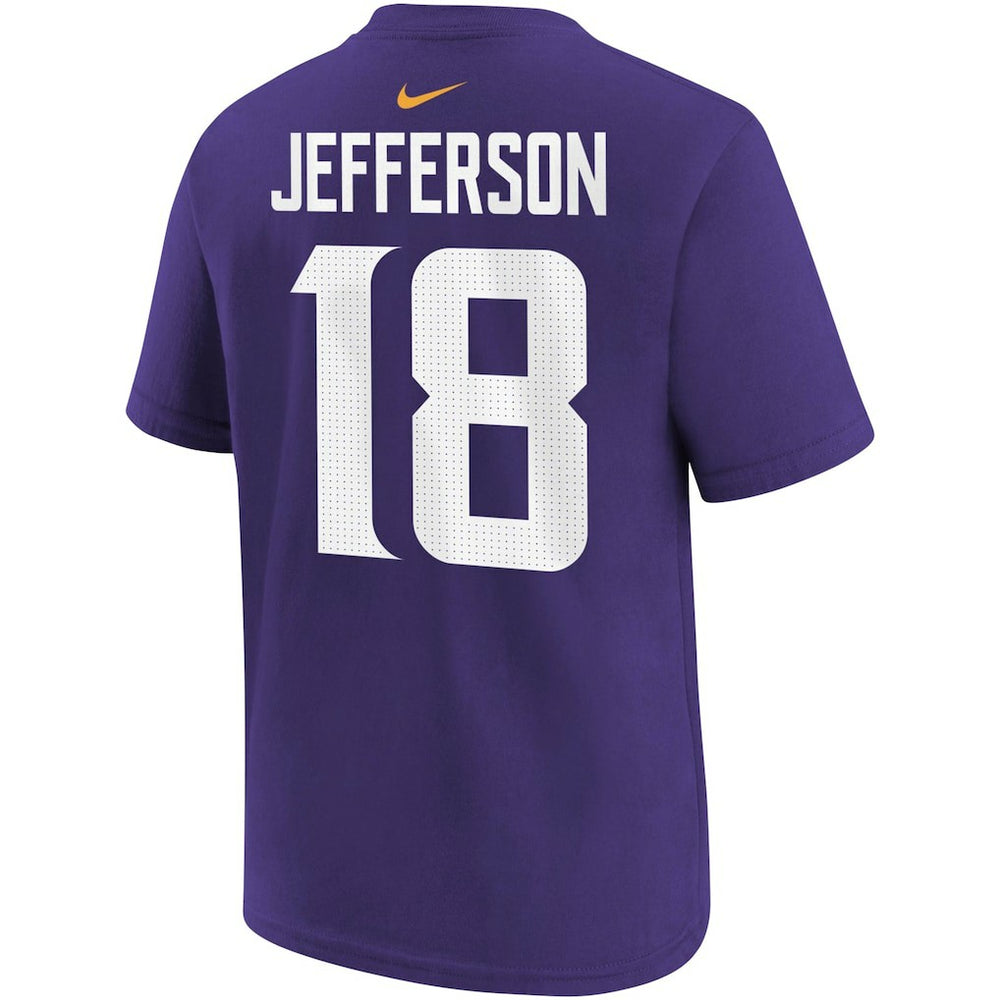 Justin Jefferson  Youth Player Name & Number T-Shirt - Minnesota Vikings T-shirts