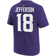 Justin Jefferson  Youth Player Name & Number T-Shirt - Minnesota Vikings T-shirts