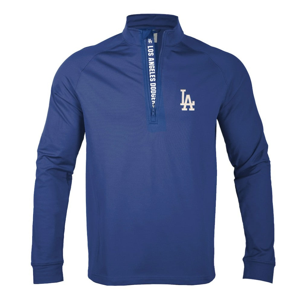Royal Los Angeles Dodgers Levelwear Calibre Quarter-Zip Pullover Top
