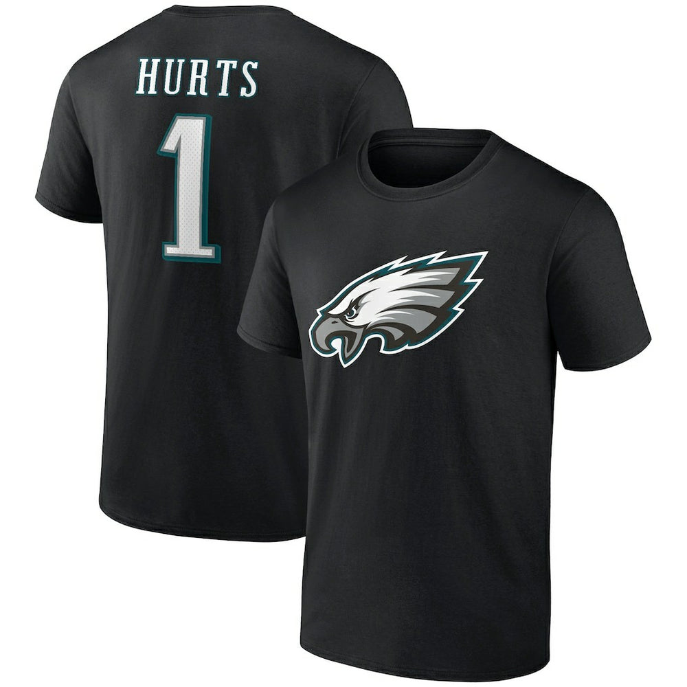 Jalen Hurts  Icon Player Name & Number T-Shirt - Philadelphia Eagles T-shirts